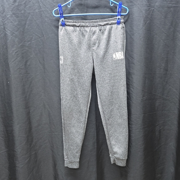NBA Gray Jogger Sweatpants Classic Comfort - Picture 1 of 9